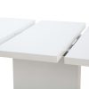 Konyha- és étkezőasztalok, vidaXL magasfényű fehér MDF kihúzható étkezőasztal 180 x 90 x