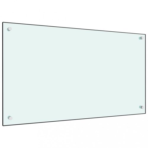 Konyhai eszközök és felszerelések, vidaXL fehér edzett üveg konyhai falburkoló 90 x 50 cm
