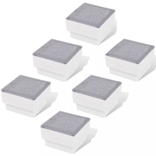 Kültéri világítás, vidaXL 6 db beépíthető LED fény 100 x 100 x 68 mm