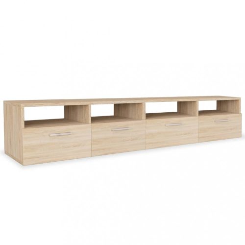 Nappali bútorok, vidaXL 2 db tölgyfa színű faforgácslap TV szekrény 95 x 35 x 36 cm