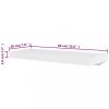 Fali polcok és párkányok, vidaXL 4 db fehér fali polc 60 cm