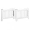 Radiátor kiegészítők, vidaXL 2 db fehér MDF radiátorburkolat 112 cm