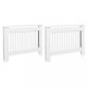 Radiátor kiegészítők, vidaXL 2 db fehér MDF radiátorburkolat 112 cm