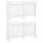 Radiátor kiegészítők, vidaXL 2 db fehér MDF radiátorburkolat 152 cm