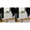 Radiátor kiegészítők, vidaXL 2 db fehér MDF radiátorburkolat 152 cm