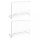 Focikapuk és hálók, vidaXL 2 db fehér acél focikapu hálóval 182 x 61 x 122 cm