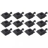 Kültéri világítás, vidaXL 12 db fekete négyzet alakú kültéri napelemes LED lámpa 12 cm