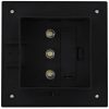 Kültéri világítás, vidaXL 12 db fekete négyzet alakú kültéri napelemes LED lámpa 12 cm