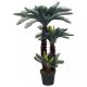 Mesterséges növényzet, vidaXL zöld, cserepes mű cycas-pálma 125 cm