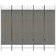 Térelválasztók, vidaXL antracitszürke 5-paneles paraván 200 x 180 cm