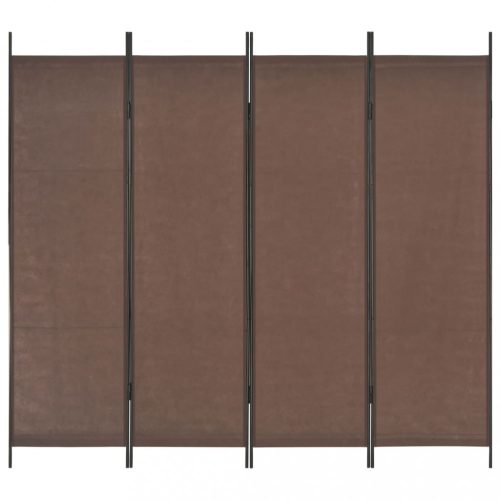 Térelválasztók, vidaXL barna 4 paneles paraván 200 x 180 cm