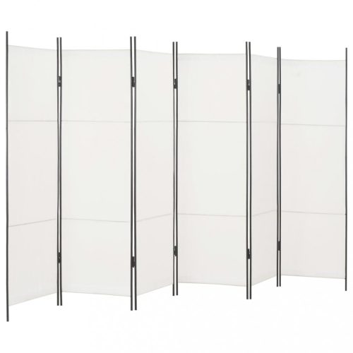 Térelválasztók, vidaXL fehér 6 paneles paraván 300 x 180 cm
