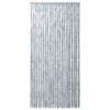 Ablak szúnyoghálók, vidaXL fehér és szürke zsenília rovarfüggöny 100 x 220 cm