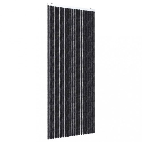 Ablak szúnyoghálók, vidaXL antracitszürke zsenília rovarfüggöny 90 x 220 cm
