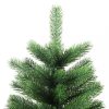 Karácsonyfák, vidaXL zöld műkarácsonyfa élethű tűlevelekkel 90 cm