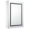 Fürdőszobai pipereasztalok, vidaXL tükrös fürdőszobaszekrény LED világítással 50 x 13 x 70