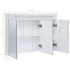 Fürdőszobai pipereasztalok, vidaXL tükrös fürdőszobaszekrény LED világítással 88 x 13 x 62