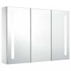 Fürdőszobai pipereasztalok, vidaXL tükrös fürdőszobaszekrény LED világítással 89 x 14 x 62