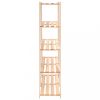 Ipari polcrendszer, vidaXL 5-szintes tömör fenyőfa tárolóállvány 500 kg 170x38x170 cm