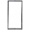 Fatároló és -szállítóeszközök, vidaXL fekete acél tűzifatároló 100 x 25 x 200 cm