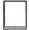 Fatároló és -szállítóeszközök, vidaXL fekete acél tűzifatároló 80 x 25 x 100 cm