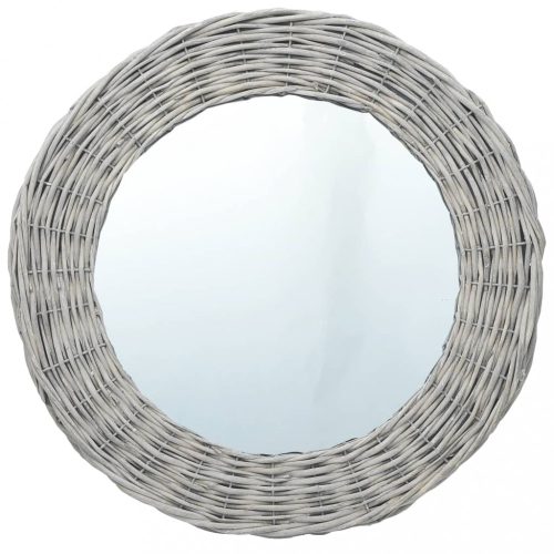 Tükrök, vidaXL fonott vesszőkeretes tükör 80 cm