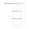 Ajtók, vidaXL ezüstszínű ESG üveg és alumínium tolóajtó 76 x 212 cm