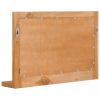 Tükrök, vidaXL tömör tíkfa fali tükör polccal 60 x 12 x 40 cm