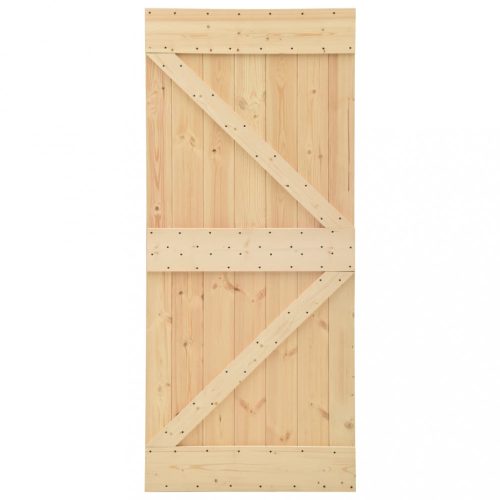 Ajtók, vidaXL tömör fenyőfa ajtó 80 x 210 cm