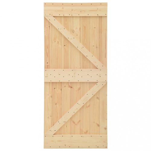 Ajtók, vidaXL tömör fenyőfa ajtó 90 x 210 cm