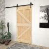 Ajtók, vidaXL tömör fenyőfa ajtó 90 x 210 cm