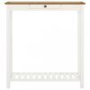 Konyha- és étkezőasztalok, vidaXL tömör tölgyfa bárasztal 100 x 40 x 110 cm
