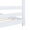 Kiságyak és gyerekágyak, vidaXL fehér tömör fenyőfa gyerekágy-keret 90 x 200 cm