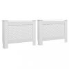 Radiátor kiegészítők, vidaXL 2 db fehér MDF radiátorburkolat 112 x 19 x 81,5 cm
