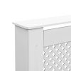 Radiátor kiegészítők, vidaXL 2 db fehér MDF radiátorburkolat 112 x 19 x 81,5 cm