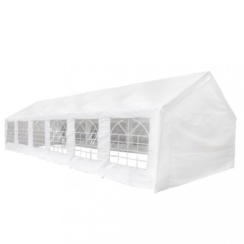 Kerti pavilon és előtető, vidaXL fehér partisátor 12 x 6 m