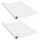 Ablakfóliák, vidaXL 2 db fehér öntapadó PVC ajtófólia 500 x 90 cm