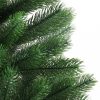 Karácsonyfák, vidaXL zöld megvilágított műkarácsonyfa gömb szettel 65 cm