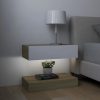 Éjjeliszekrények, vidaXL 2 db magasfényű fehér szerelt fa éjjeliszekrény 60 x 35 cm