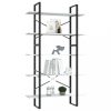 Könyvespolcok, állópolcok, vidaXL 5 szintes fehér szerelt fa könyvszekrény 100 x 30 x 175 cm