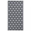 Kültéri takarók, vidaXL kültéri szőnyeg ARAKIL fekete 160x230 cm PP