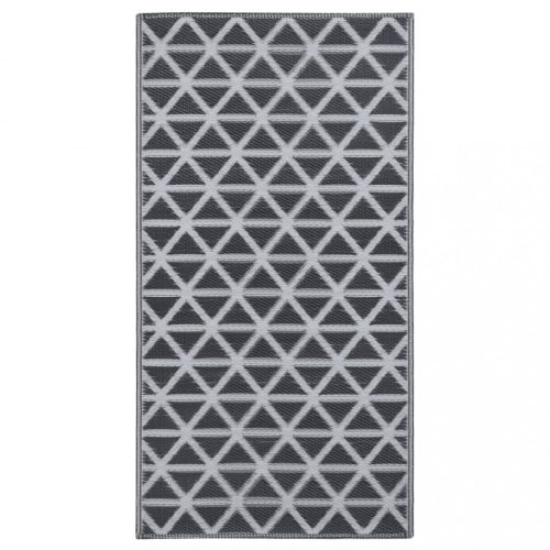 Kültéri takarók, vidaXL kültéri szőnyeg ARAKIL fekete 160x230 cm PP