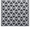 Kültéri takarók, vidaXL kültéri szőnyeg ARAKIL fekete 160x230 cm PP