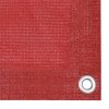 Kültéri napernyők és árnyékolók, vidaXL piros HDPE erkélytakaró 90 x 500 cm