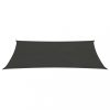 Kültéri napernyők és árnyékolók, vidaXL antracitszürke HDPE napvitorla 160 g/m² 2,5 x 5 m