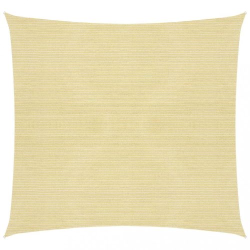 Kültéri napernyők és árnyékolók, vidaXL bézs HDPE napvitorla 160 g/m² 4 x 4 m