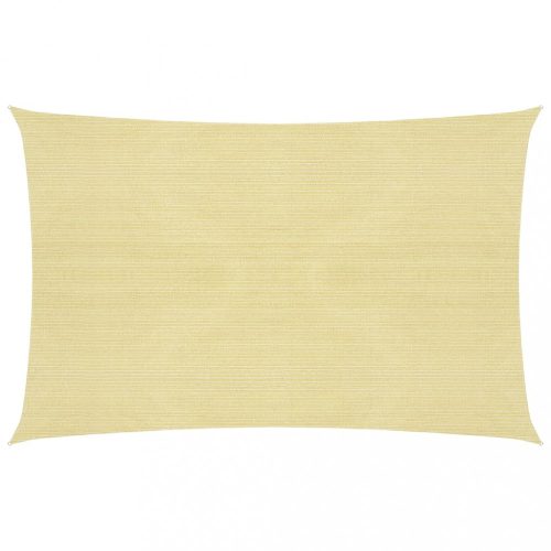 Kültéri napernyők és árnyékolók, vidaXL bézs HDPE napvitorla 160 g/m² 2 x 3 m
