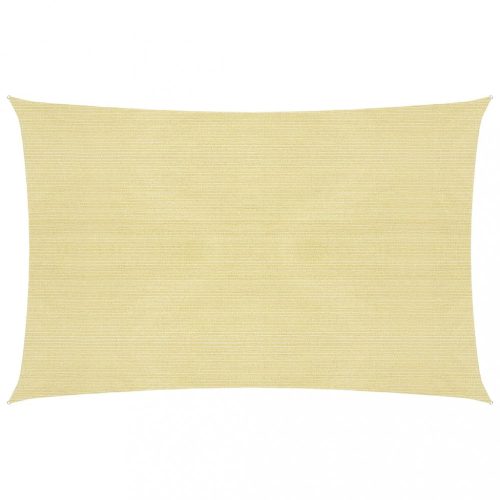 Kültéri napernyők és árnyékolók, vidaXL bézs HDPE napvitorla 160 g/m² 2 x 3,5 m