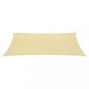 Kültéri napernyők és árnyékolók, vidaXL bézs HDPE napvitorla 160 g/m² 2 x 4,5 m