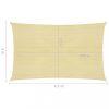 Kültéri napernyők és árnyékolók, vidaXL bézs HDPE napvitorla 160 g/m² 2 x 4,5 m